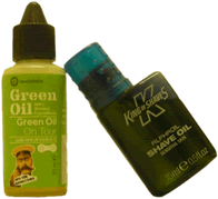 Green Oil On Tour and King of Shaves bottle